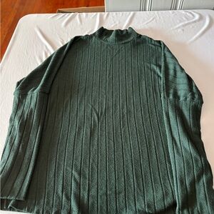 Anthropologie Green Oversized Sweater